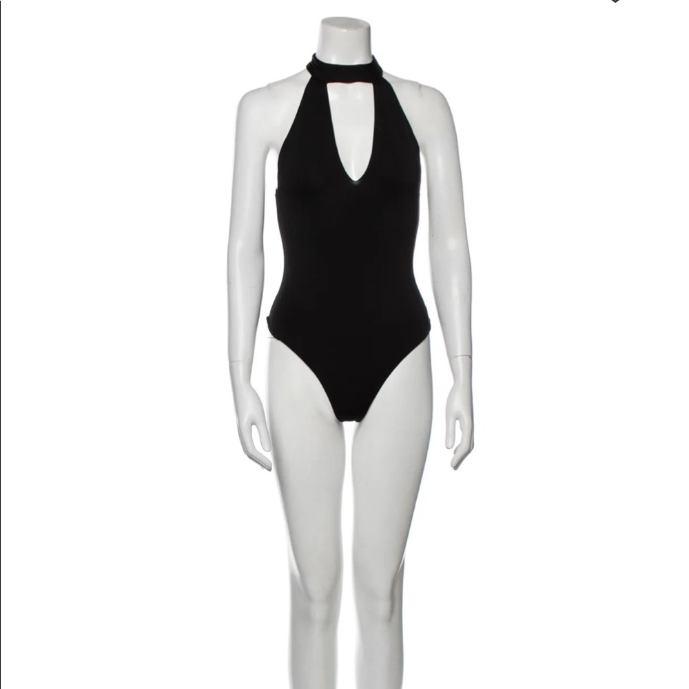 Alice and Olivia size sm/p black body suit- worn once, great condition